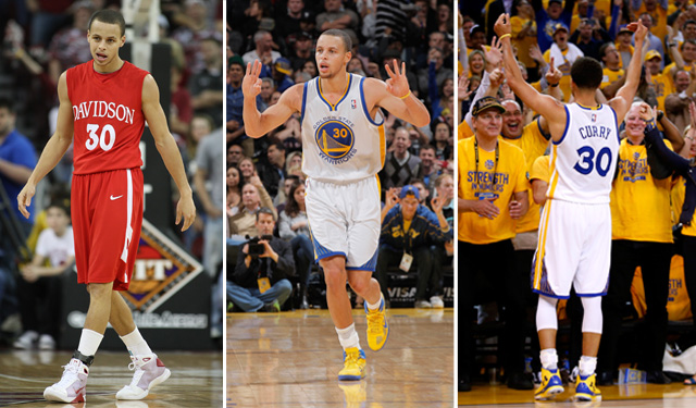 The progression of Curry is an impressive journey. (Getty)