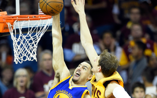 klay thompson dunk