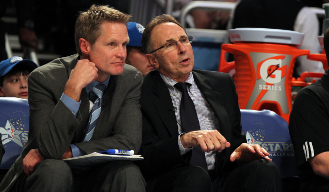 Steve Kerr is reportedly talking to Ron Adams about joining his staff.