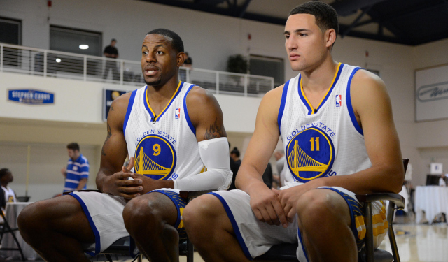 Andre Iguodala would like to keep playing next to Klay Thompson.