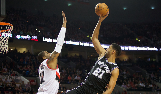 A deal for Brendan Haywood could get LaMarcus Aldridge to team up with Tim Duncan. (USATSI)