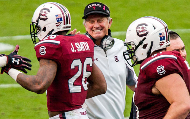 Steve Spurrier is only 31 wins away from Bear Bryant’s record for SEC wins. (USATSI)