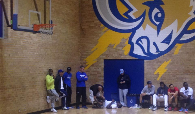 Anthony Bennett gets stretched out.