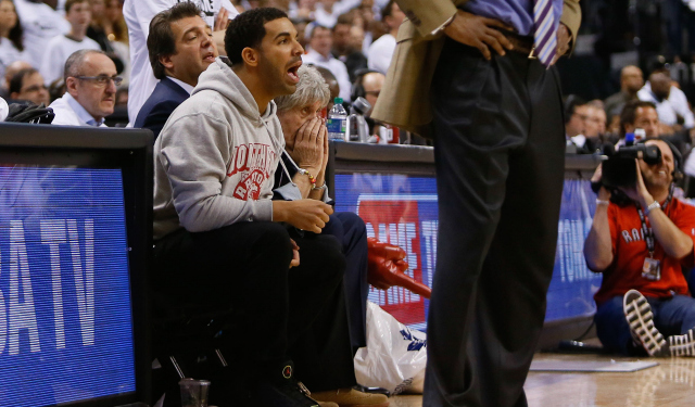 Drake opened his mouth about Kevin Durant and the Raptors might get fined for it.  (USATSI)