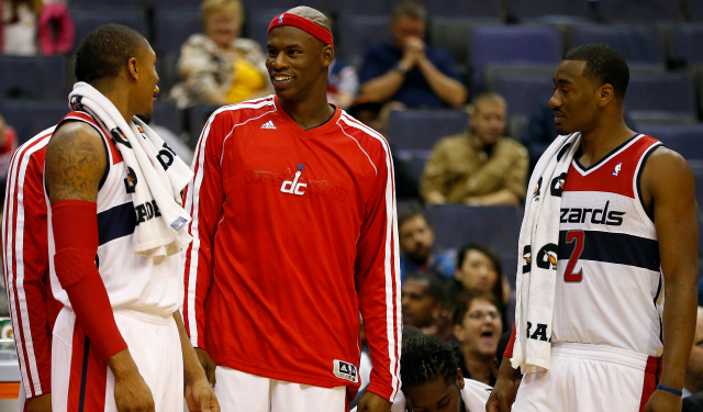 Al Harrington would like to return to the Wizards after China.  (USATSI)