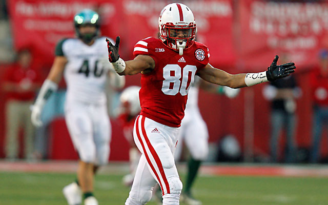 Kenny Bell could leave Nebraska as the all-time leader in receptions and yards. (USATSI)