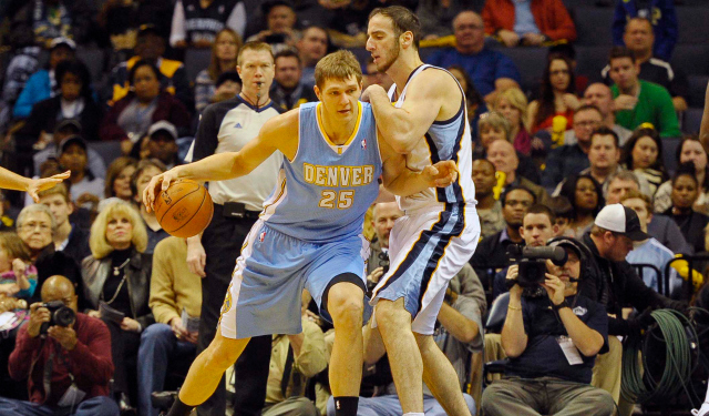 Timofey Mozgov is reportedly a Cleveland target.  (USATSI)