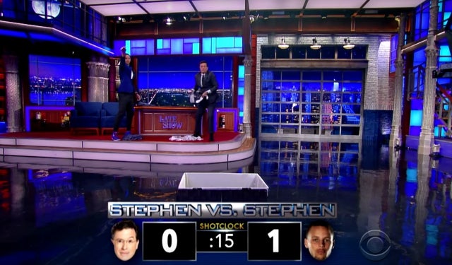 The battle of the Stephens.  (CBS)