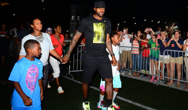 LeBron James is 'in the 250-ish range,' he says.  (USATSI)