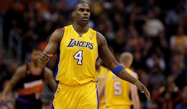 Antawn Jamison is back with the Lakers, as a broadcaster.  (USATSI)