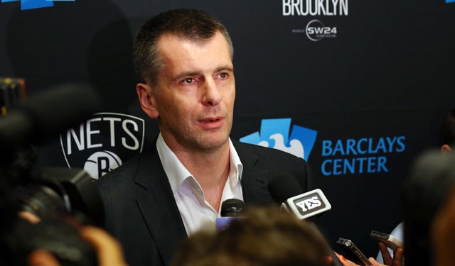 Prokhorov was lively in his pre-opener press conference. (USATSI)
