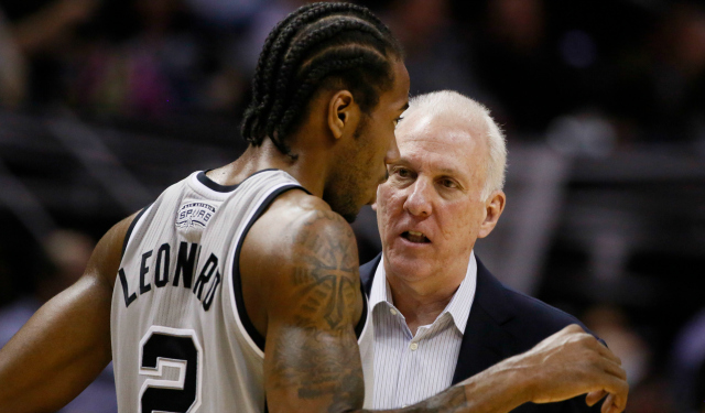 Kawhi leonard and popovich on sale