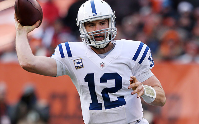 Andrew Luck and the Colts can clinch the AFC South with a win or tie. (USATSI)
