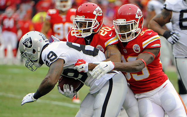 There were 21 penalties called in the Raiders-Chiefs game. (USATSI)
