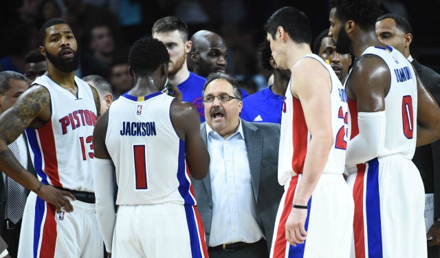 Stan Van Gundy delivers a message.  (USATSI)