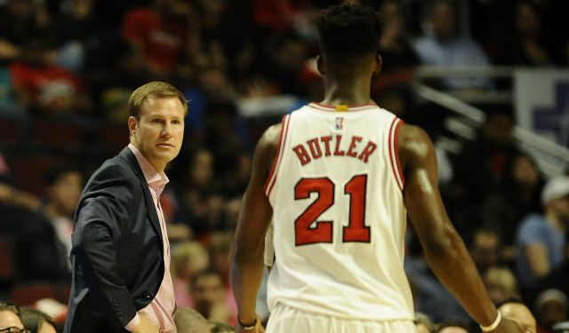 Jimmy Butler wants more fire from Fred Hoiberg.  (USATSI)