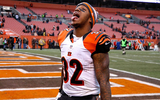 Rookie Jeremy Hill rushed for 148 yards and two touchdowns in Week 15. (USATSI)