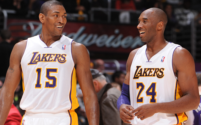 Kobe bryant metta cheap world peace