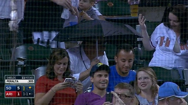 Chase Field umbrella what?!