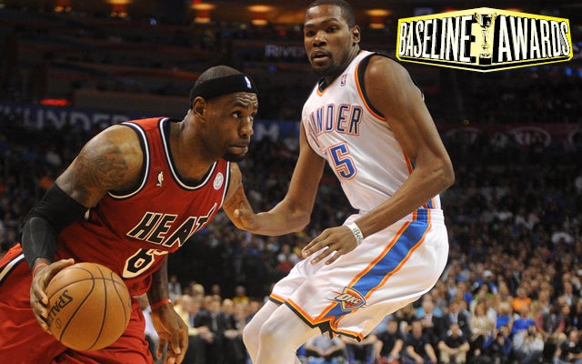 Another LeBron vs. Durant battle for MVP.    (Getty Images)