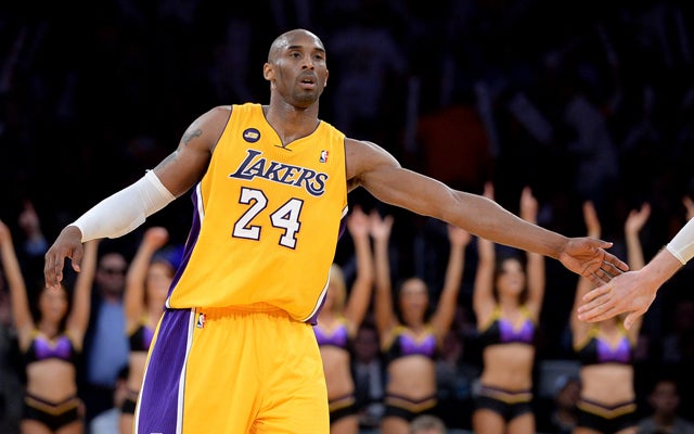 Kobe has words of encouragement; check your phones. (Getty Images)