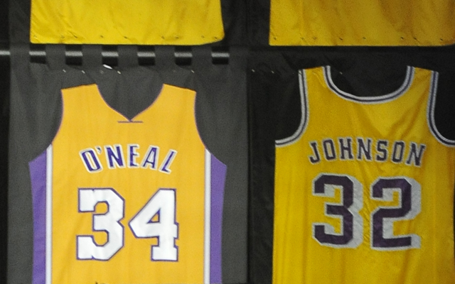 Shaq jersey shop retirement lakers