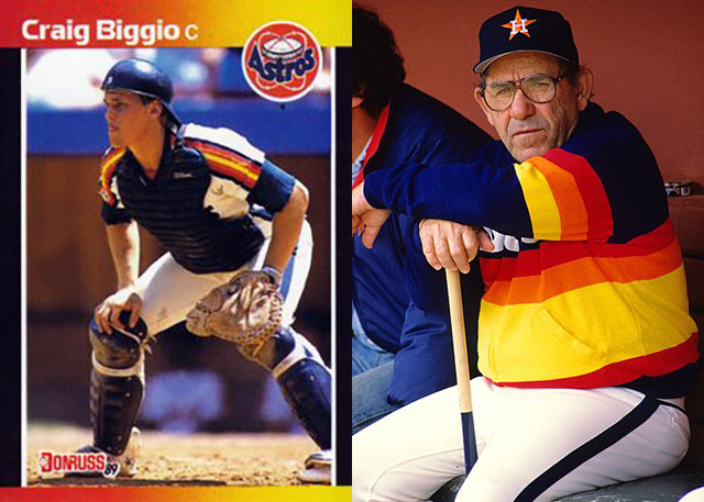 Yogi Berra. Coached Houston Astros (1986-1989)