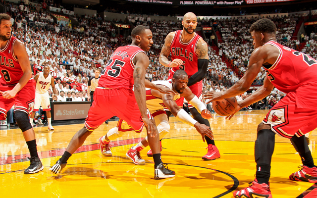 The Bulsl swarmed Miami Monday.   (USATSI)