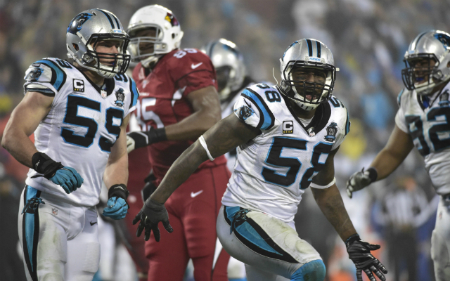 Luke Kuechly (left) and Thomas Davis are big parts of the Panthers' No. 1 linebacker corps. (USATSI)