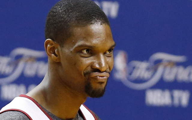 Chris Bosh has to be getting anxious about LeBron James. (USATSI)