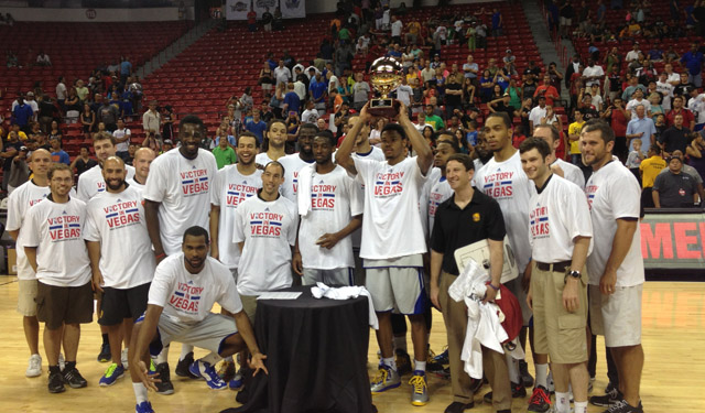 The Warriors won the first Las Vegas Summer League tournament. (Zach Harper)
