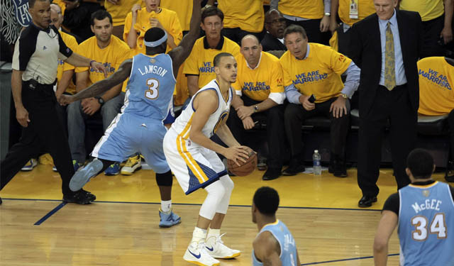 Curry is the ideal slinger, shooting often and accurately. (USATSI)