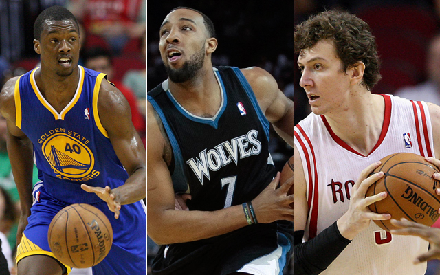 Barnes, Williams, and Asik will all be battling for time on the court this preseason. (USATSI)