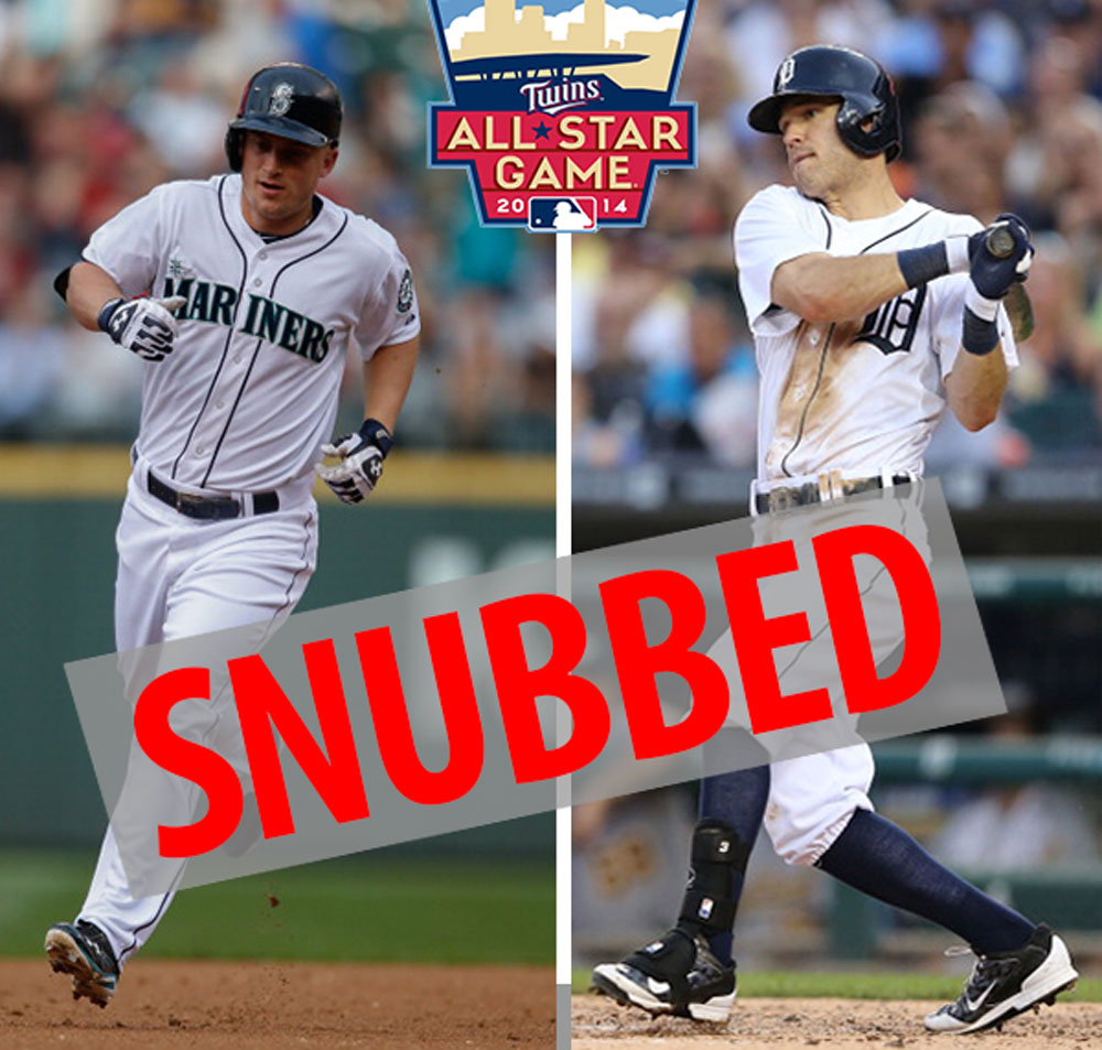 Kyle Seager and Ian Kinsler were left off the All-Star team.