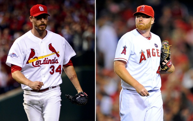 John Axford (left) and Tommy Hanson both became free agents on Monday.