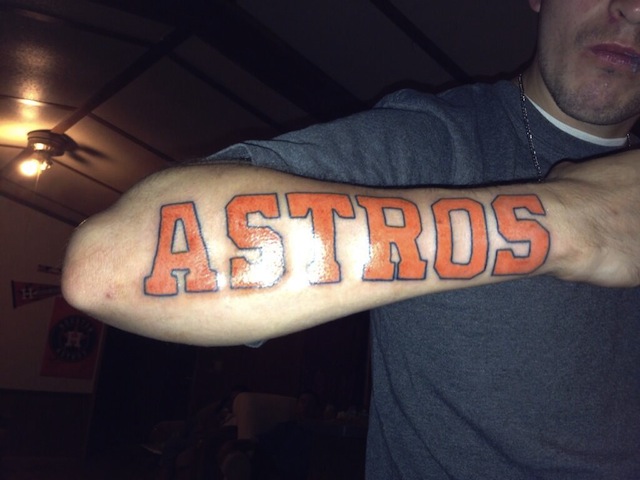 Houston Astros tattoos show off fans' pride