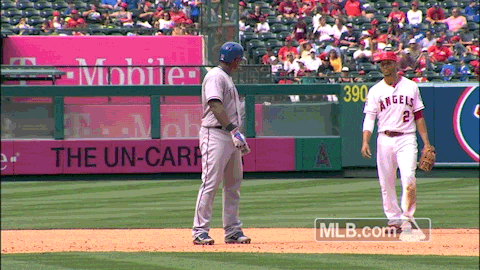 WATCH: Adrian Beltre calls time to laugh because a pitch was so bad 