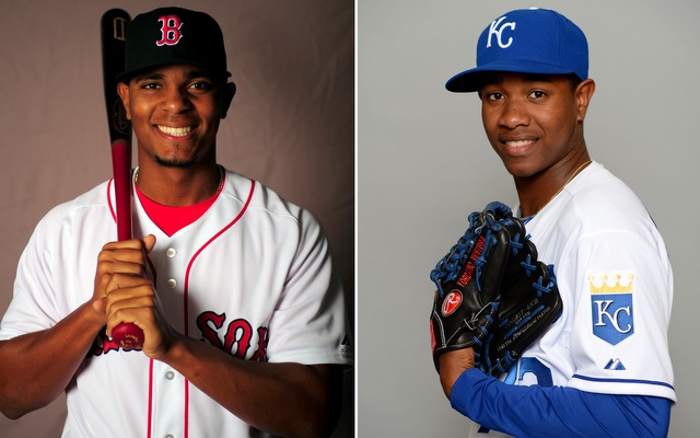 Bogaerts (left) and Ventura highlight a strong crop of AL impact prospects.