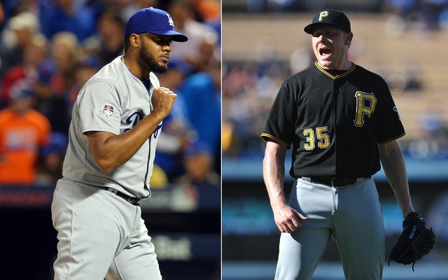 Kenley Jansen (l.) and Mark Melancon agreed to big 2016 contracts Friday.