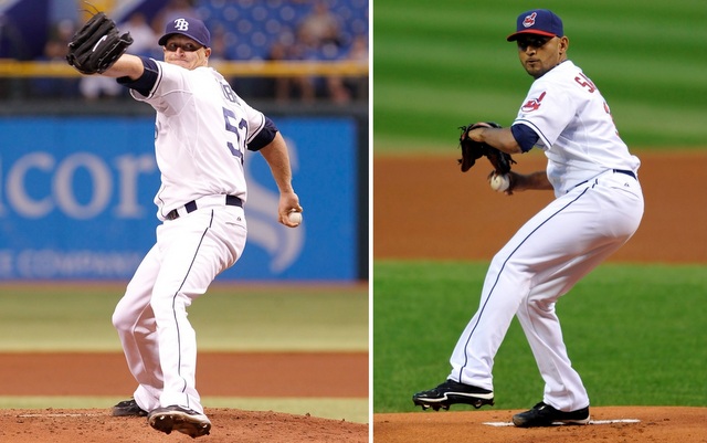 Youngsters Alex Cobb (left) and Danny Salazar will start tonight's do-or-die wild-card game.