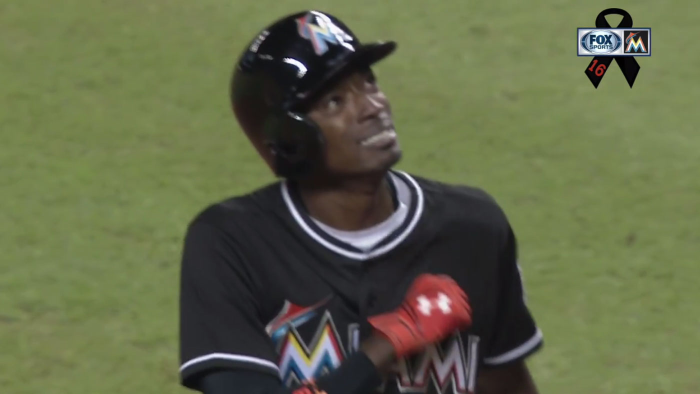 Marlins' Gordon Moved To Tears After Honoring Fernandez And Hitting 