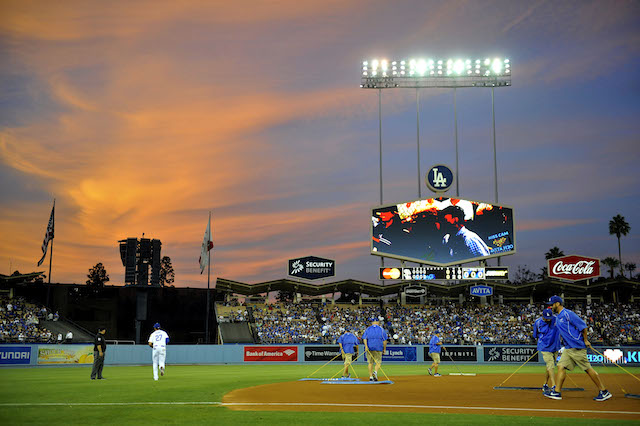 Dodger Stadium, home of the Los Angeles Dodgers baseball team, Los