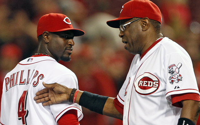 Brandon Phillips will be in the lineup for Dusty Baker on Tuesday.