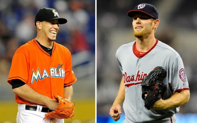 Could Jose Fernandez (left) or Stephen Strasburg be the next $200 million pitcher?