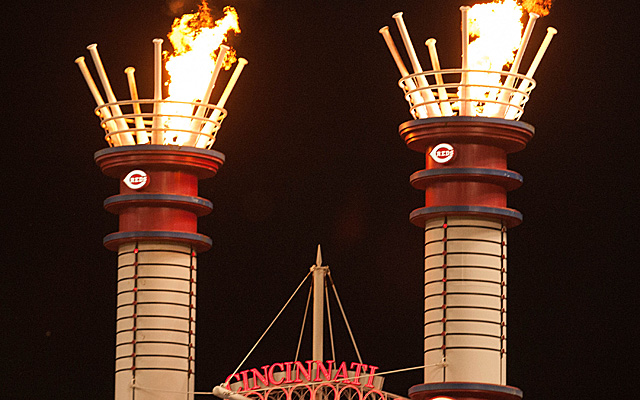 Great American Ball Park catches fire during game