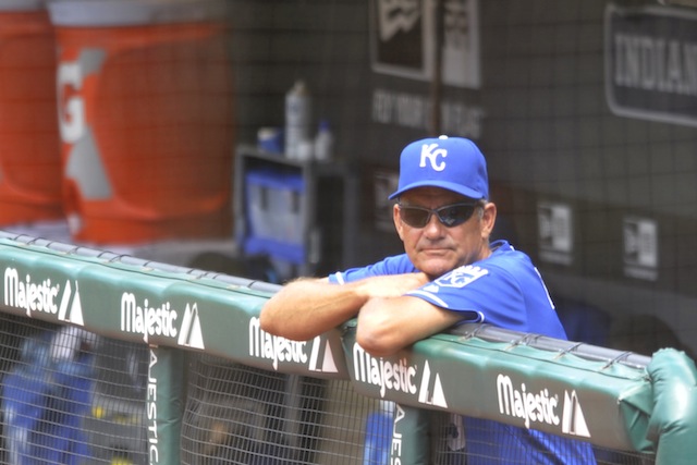 George Brett, right, Kansas City Royals Vice President of Baseball