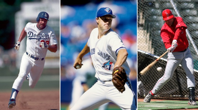 Kirk Gibson (left), Mike Timlin (center) and Tim Salmon are all on our team. (USATSI)