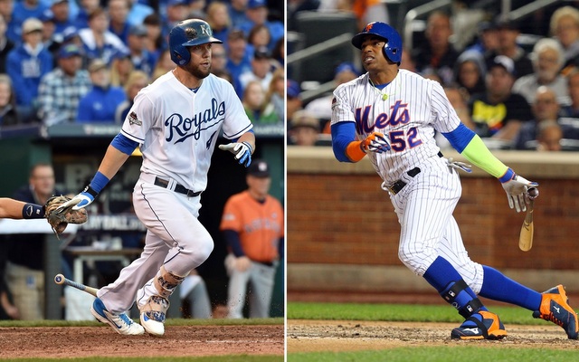 The White Sox are interested in Alex Gordon (l.) and Yoenis Cespedes.