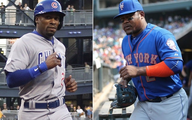 Austin Jackson (l.) and Juan Uribe are two potential free agent bargains.