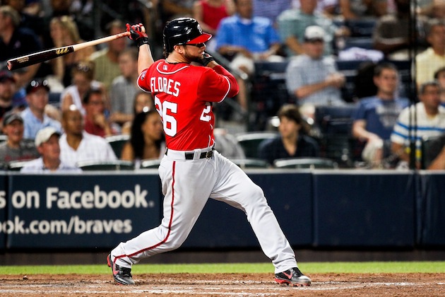 Nats catcher Jesus Flores forced to leave game with hamstring injury ...